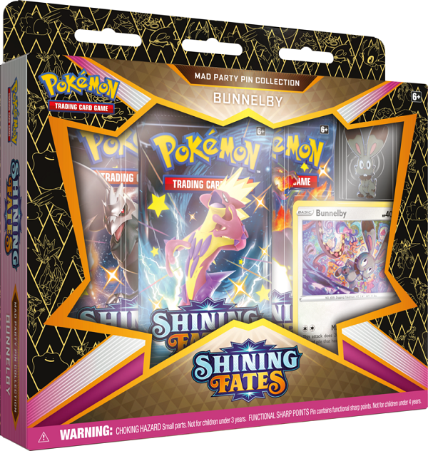 Pokemon Shining Fates Mad Party Pin Coll-Bunnelby