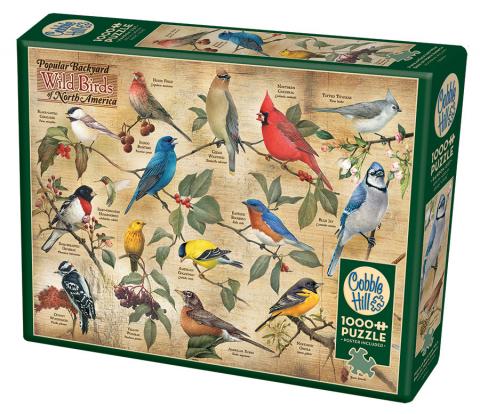 Popular Backyard Wild Birds of North America 1000pc Puzzle