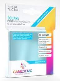 Square Prime Board Game sleeves  - Sized Sleeves 73 x 73 mm