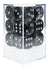 SD D6 Dice Set Clubs 16MM 12CT