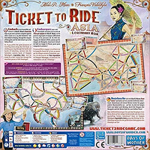 Ticket to Ride - Map # 1 - Asia