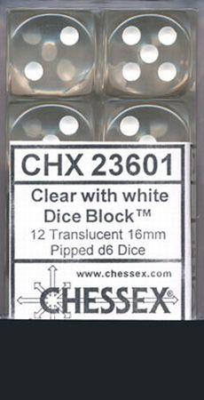 Translucent 12D6 Clear/White 16mm