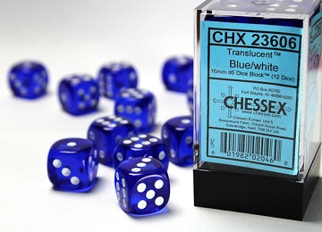 Translucent 12DC Blue/White 16MM