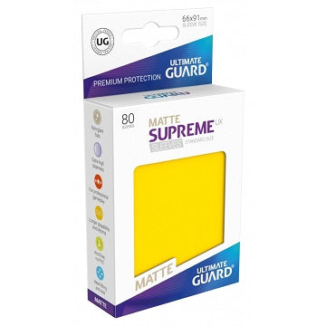 UG Sleeves Supreme UX Matte Yellow 80ct