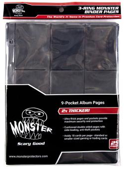 Pages 9 Pocket Monster 3 ring Binder Page 25 pack