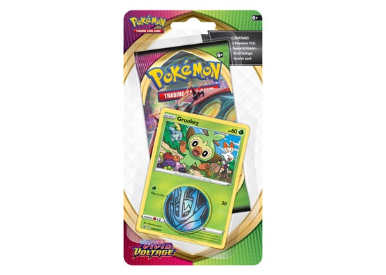 Pokémon SWSH4 Vivid Voltage Checklane Blister- Grookey - LIM 4