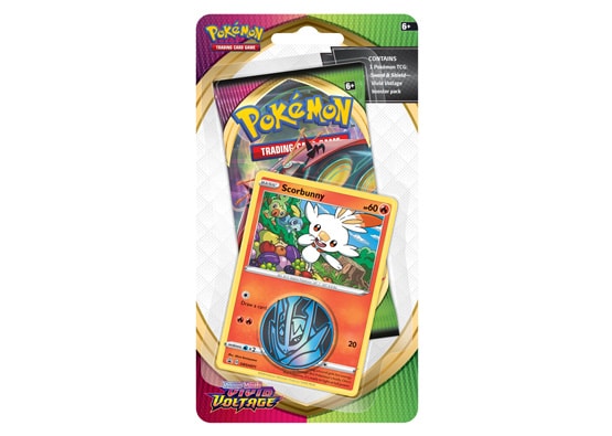 Pokémon SWSH4 Vivid Voltage  Checklane Blister- Scorbunny - LIM 4