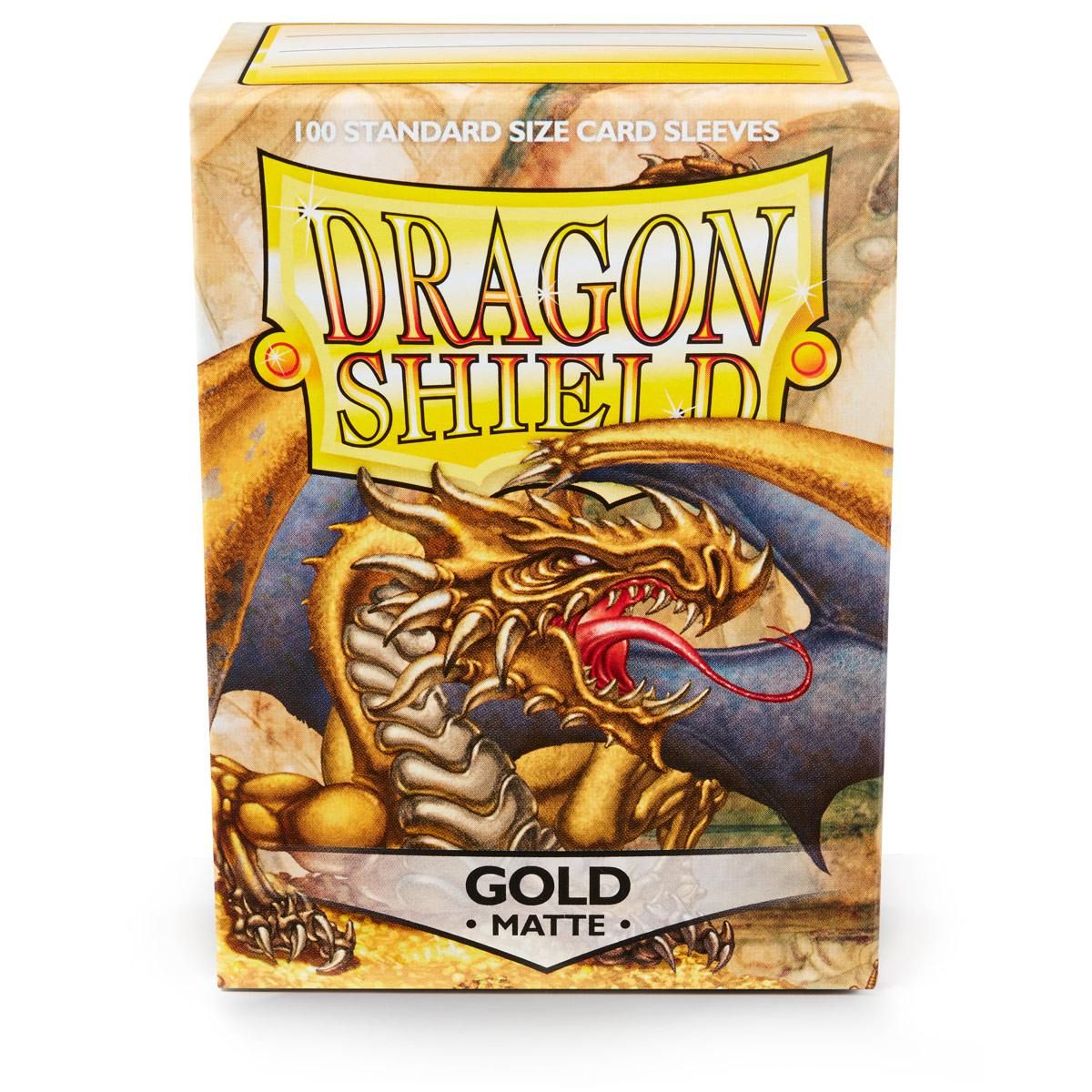 Dragon Shield: Standard 100ct Sleeves - Gold (Matte)  Gygex