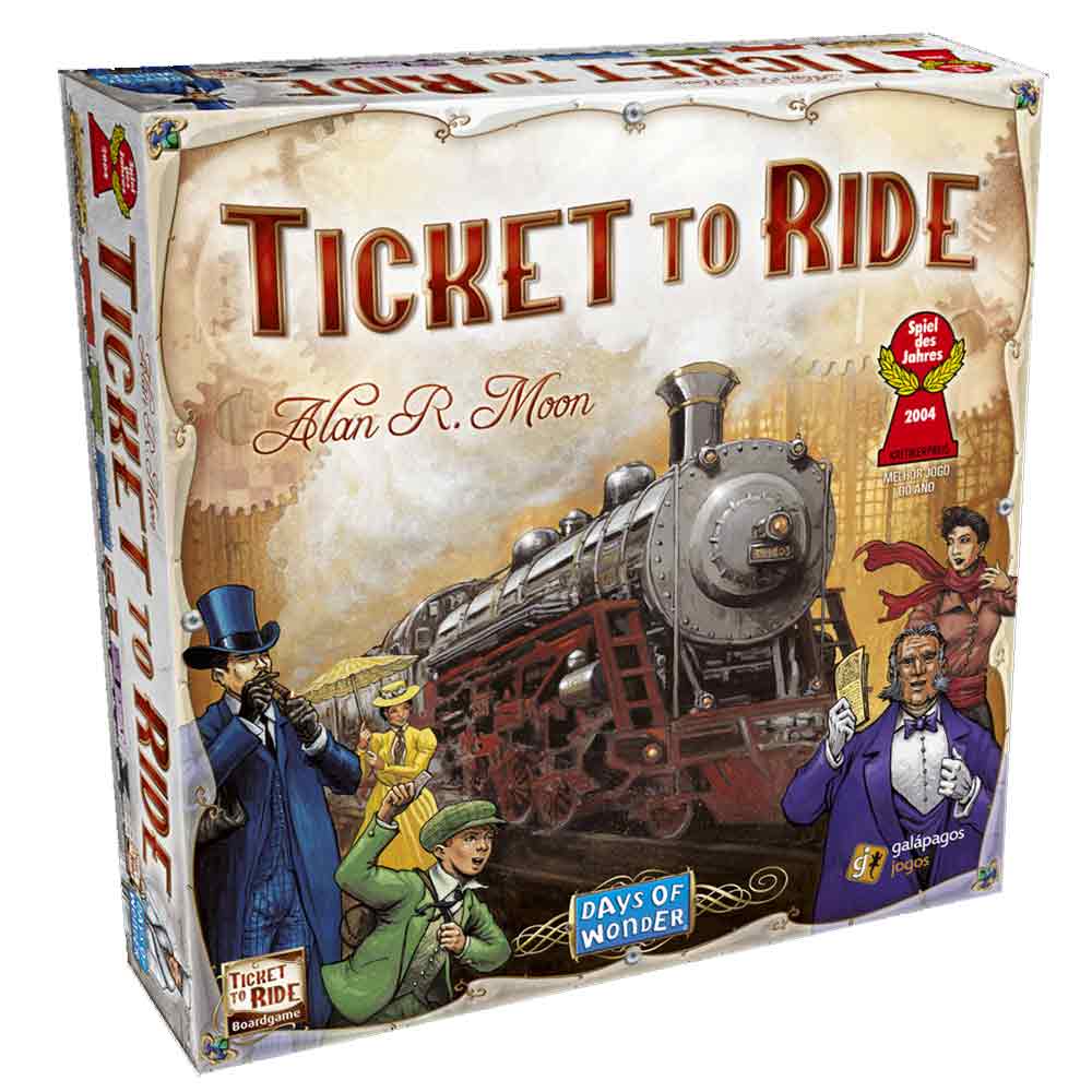 a poster of a bear sitting on top of a box 