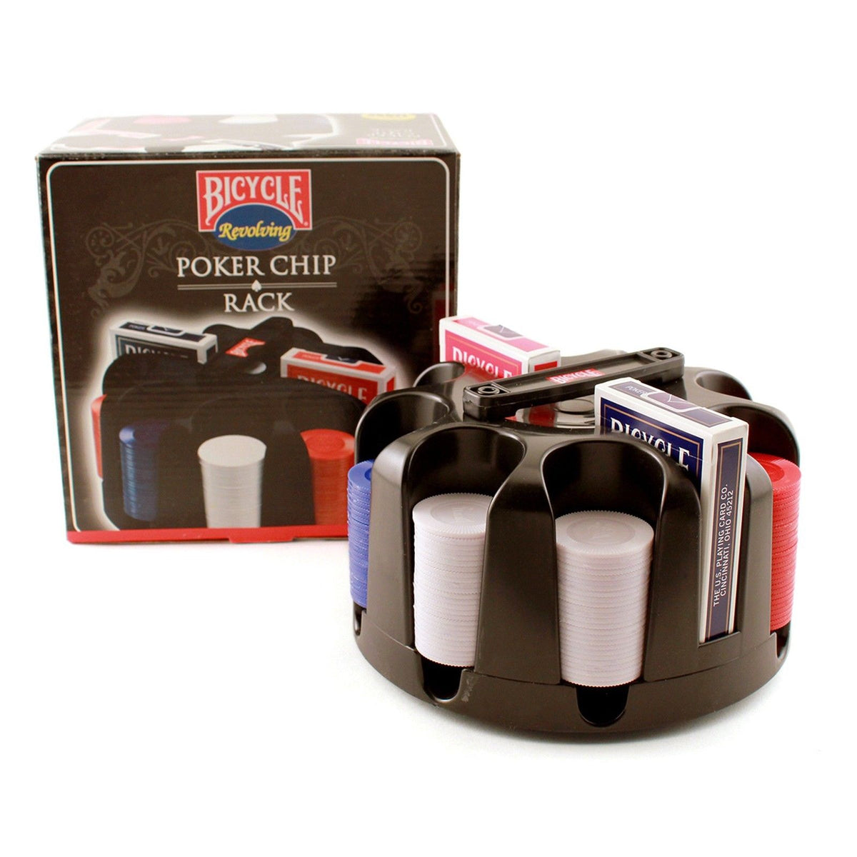 Bicycle - revolving poker chip rack