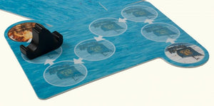 a picture of a person laying on a surfboard 