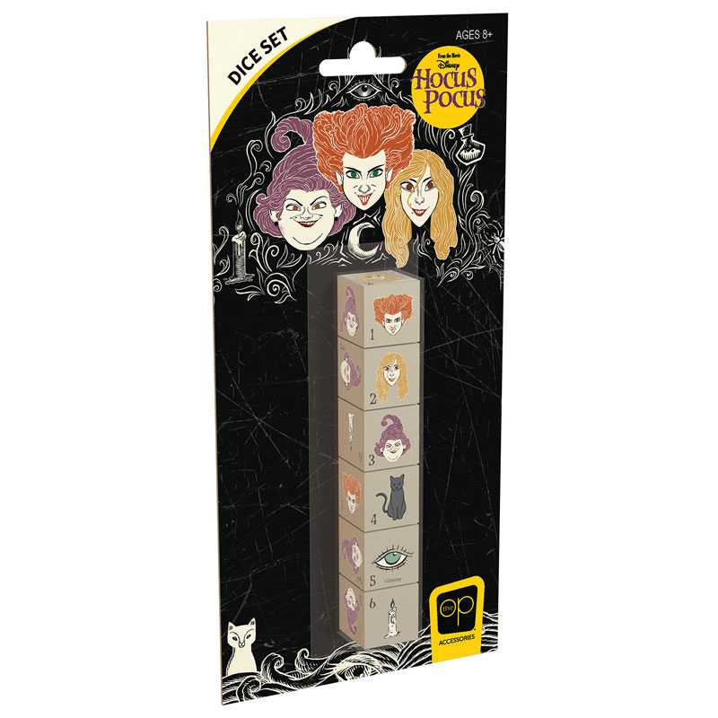 Dice Set 6 pc Disney Hocus Pocus