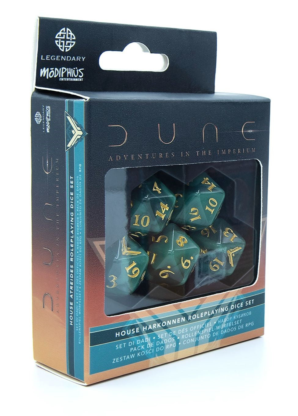 Dune RPG Atreides Dice Set