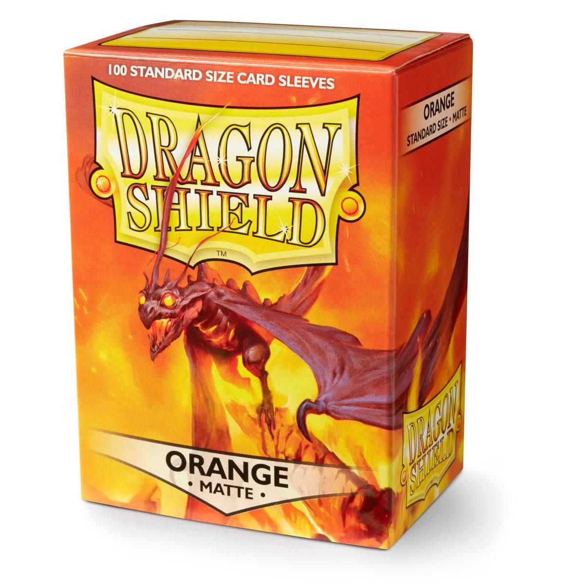 Dragon Shield:  Matte Orange 100ct Sleeves