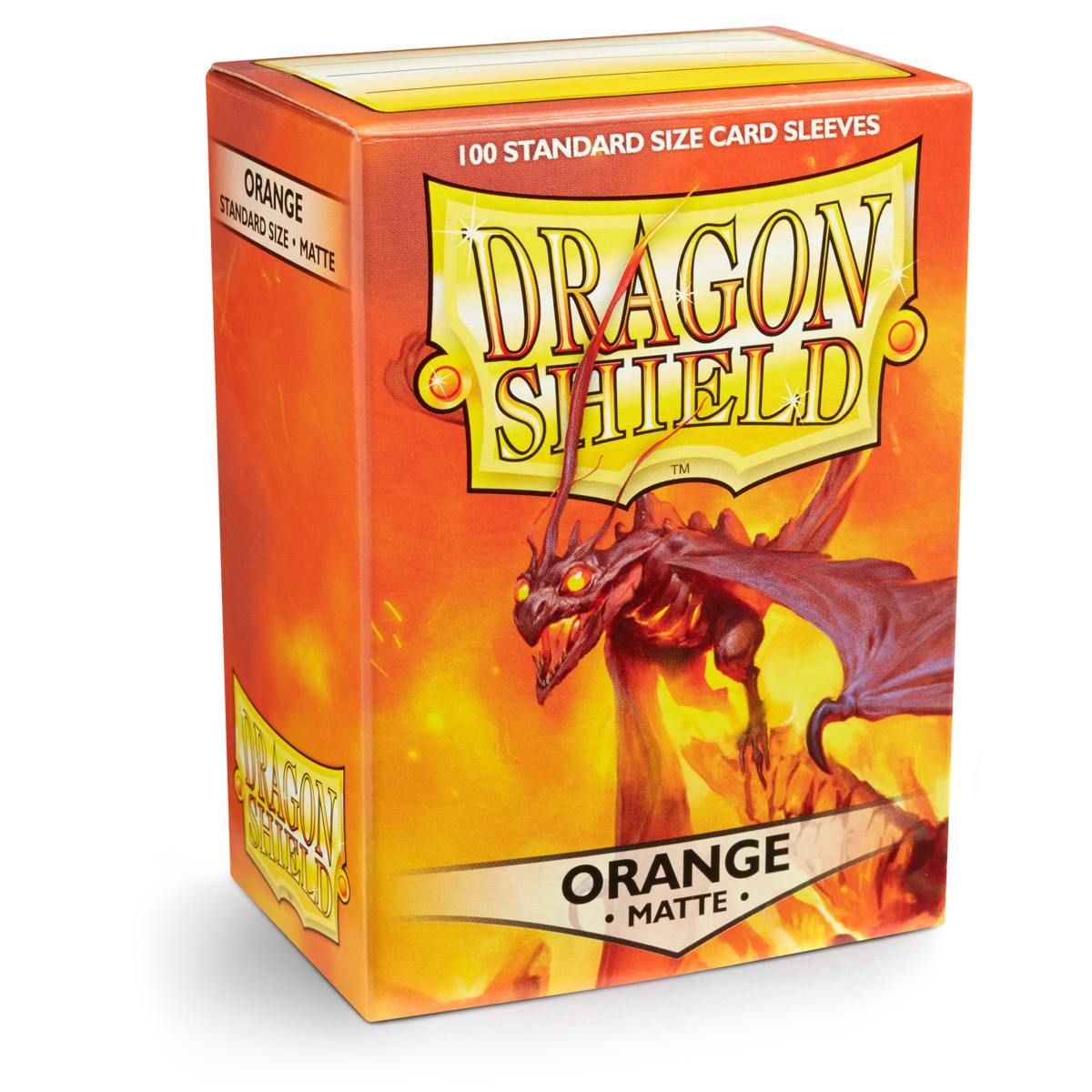 Dragon Shield:  Matte Orange 100ct Sleeves