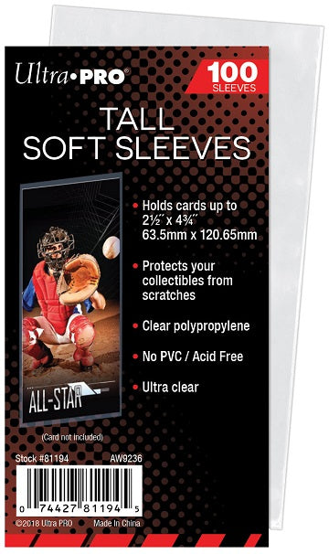 UP Sleeves Tall Soft 100ct - LIMIT 4