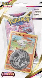 Pokemon SWSH11 Lost Origin Checklane Blister-Scorbunny